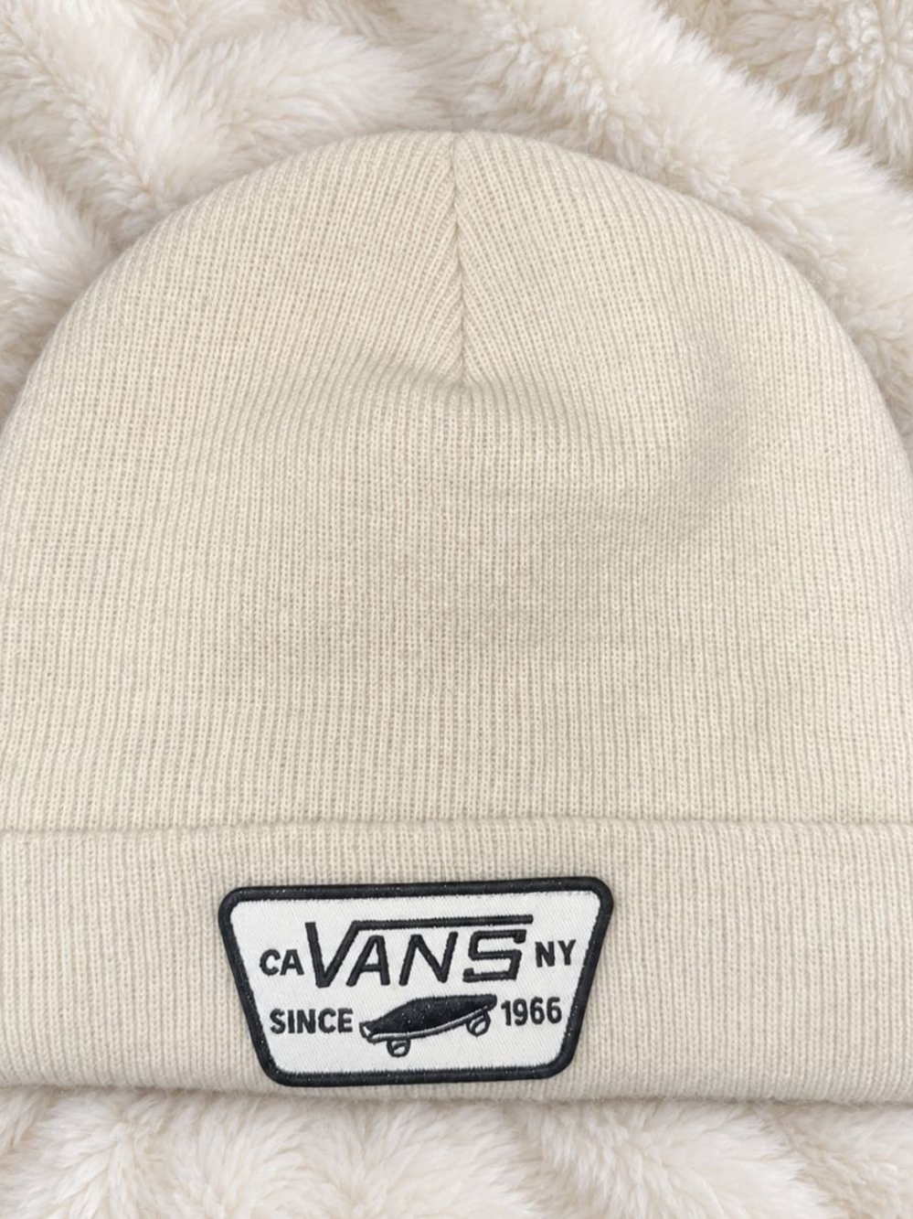 Vans Unisex Cream Beanie Hat